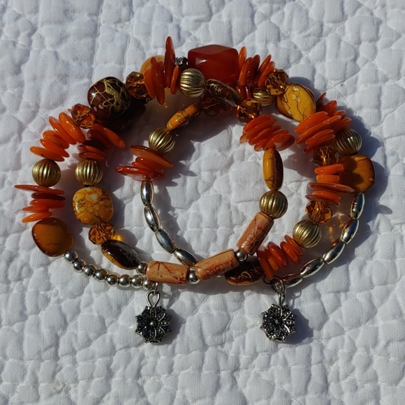 Pretty & Fun Wrap Stone & Bead Bracelet!!! - Picture 4 of 8